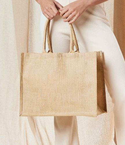 W Mill Shimmer Jute Shopper - Natural gold - ONE